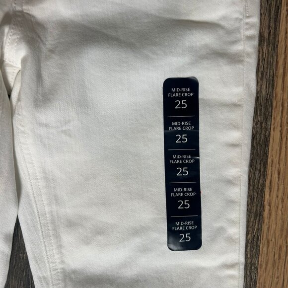 J. Crew Factory Flare Crop Jean White Size 25 NWT BO933 - Picture 3 of 6